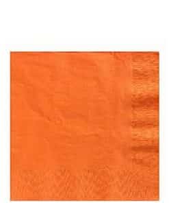 Orange Party Paper Beverage Napkins