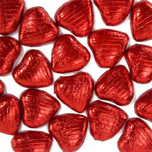 Red Foil Chocolate Hearts