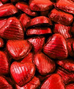 Red Foil Chocolate Hearts