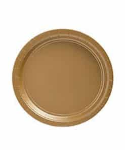 Gold Party Paper Dessert Plates