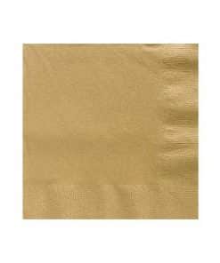 Gold Party Paper Beverage Napkins