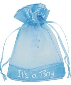 'It's A Boy' Organza Pouch