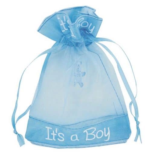 'It's A Boy' Organza Pouch