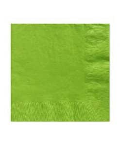 Lime Green Paper Beverage Napkins