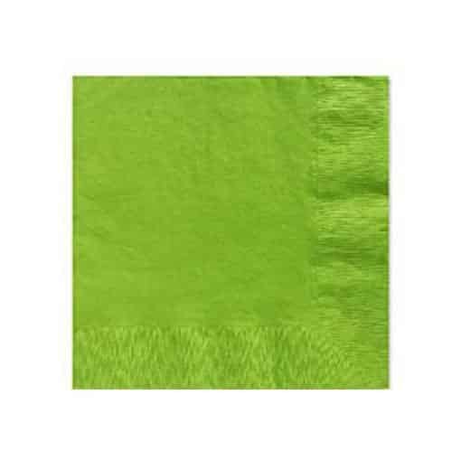 Lime Green Paper Beverage Napkins