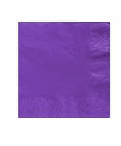 Purple Party Paper Beverage Napkins