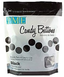 Black Vanilla Candy Buttons