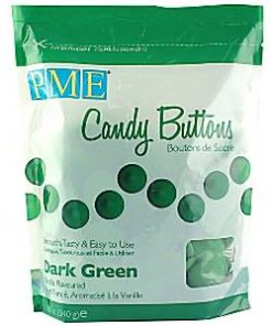 Dark Green Vanilla Candy Buttons