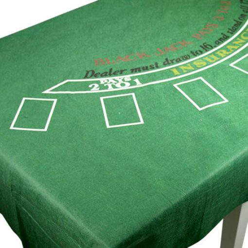 Casino Blackjack Felt Tablecover