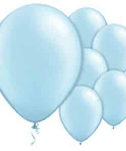 Light Blue Pearl Latex Balloons