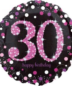 Pink Celebration 30th Party Foil Balloon