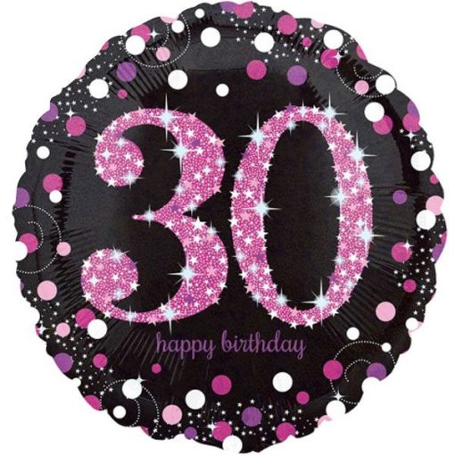 Pink Celebration 30th Party Foil Balloon