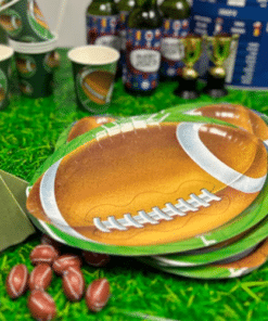 American Football Shaped Paper Plates