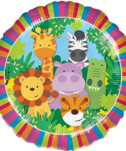 Jungle Animal Friends Party Foil Balloon