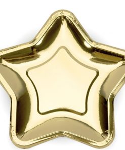 Gold Star Paper Plates