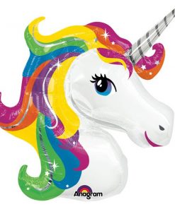 Rainbow Unicorn SuperShape Foil Balloon