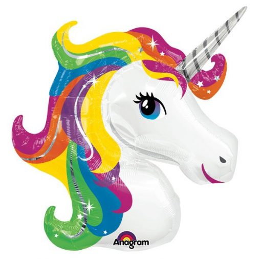 Rainbow Unicorn SuperShape Foil Balloon