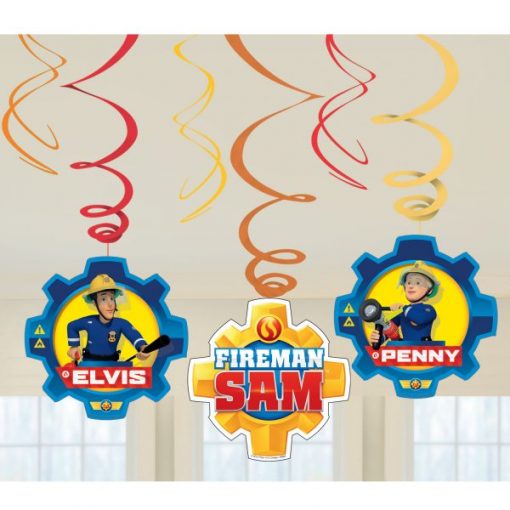 Fireman Sam Party Swirl Decorations