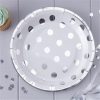 Pick & Mix Silver Party Polka Dot Paper Plates