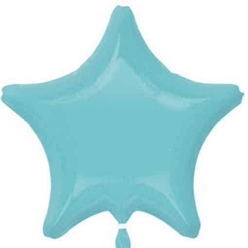 Robins Egg Blue Star Foil Balloon