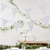 Wedding Beautiful Botanics White Fabric Bunting