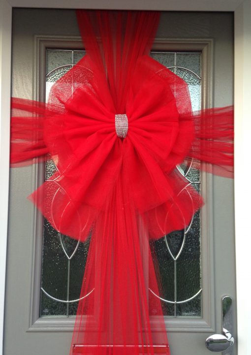 Double Deluxe Red Door Bow