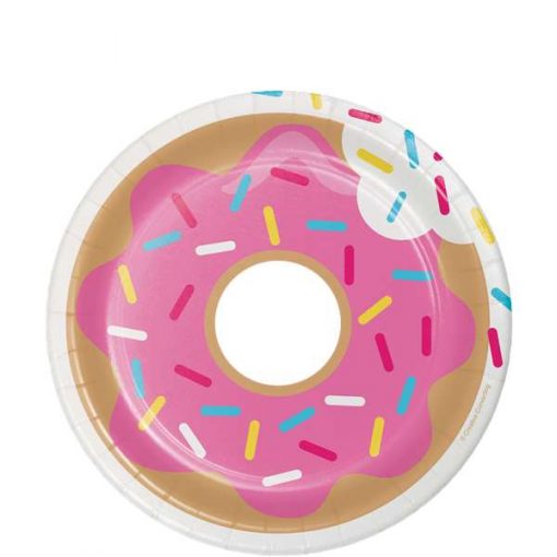 Doughnut Time Party Paper Plates