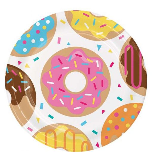 Doughnut Time Party Paper Plates