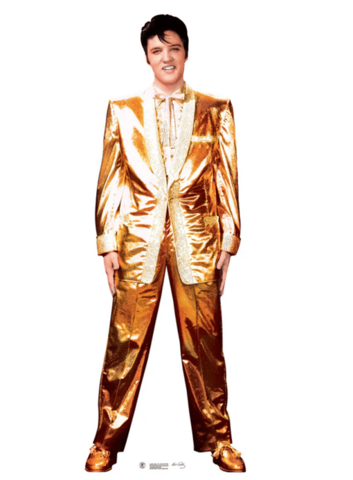 Elvis Presley Gold Suit Cardboard Cut out