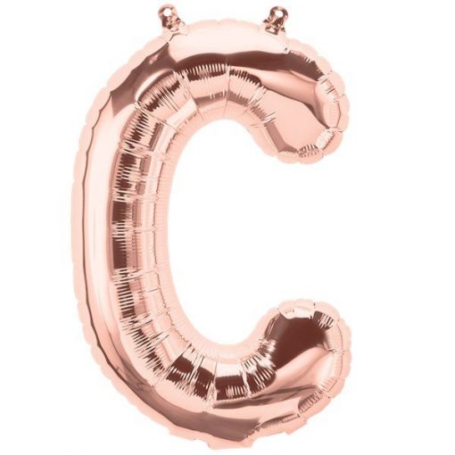 Rose Gold Letter C Foil Balloon