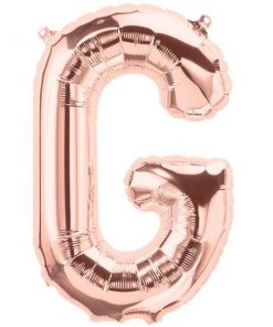 Rose Gold Letter G Foil Balloon