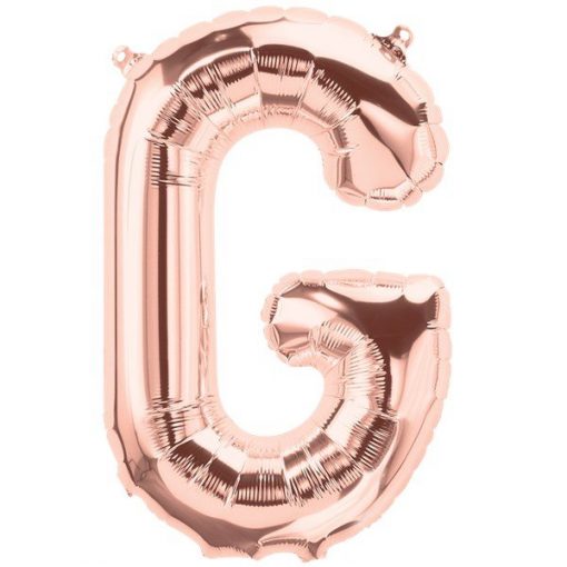 Rose Gold Letter G Foil Balloon