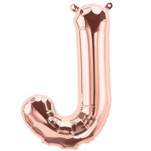 Rose Gold Letter J Foil Balloon