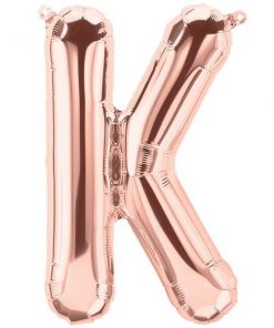 Rose Gold Letter K Foil Balloon