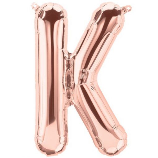 Rose Gold Letter K Foil Balloon