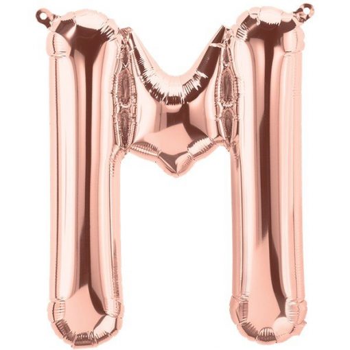 Rose Gold Letter M Foil Balloon