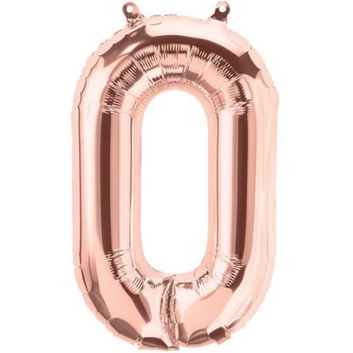 Rose Gold Letter O Foil Balloon