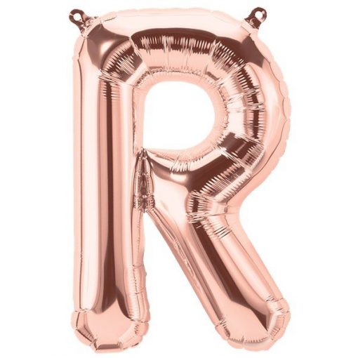 Rose Gold Letter R Foil Balloon