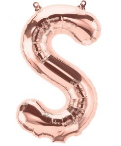 Rose Gold Letter S Foil Balloon