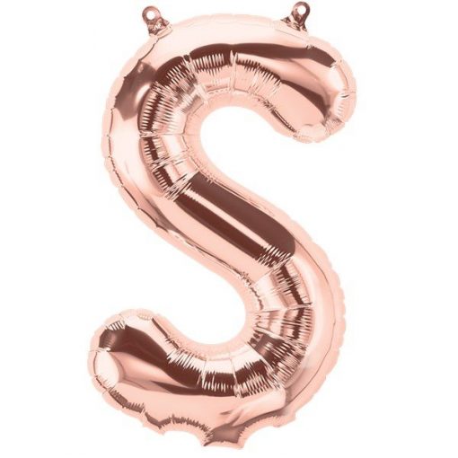 Rose Gold Letter S Foil Balloon