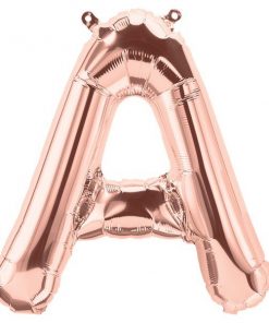 Rose Gold Letter A Foil Balloon