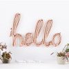 Rose Gold Phrase 'Hello' Foil Balloon