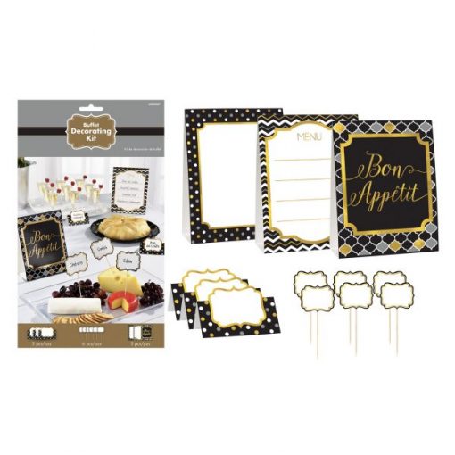 Black Buffet Decorating Kit