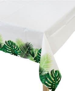 Tropical Fiesta Palm Plastic Table Cover