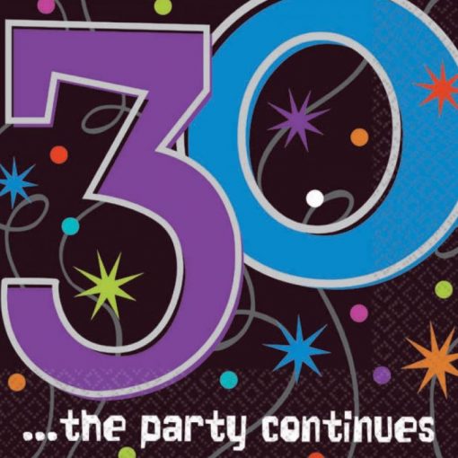 30th Birthday Party Paper Napkins