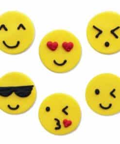 Emoji Sugar Cake Decorations Toppers