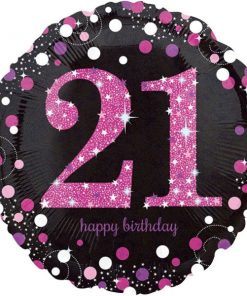 Sparkling Celebration 21st Birthday Foil Balloon