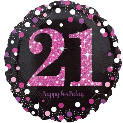 Sparkling Celebration 21st Birthday Foil Balloon