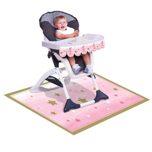 One Little Star Girl Party High Chair Kit