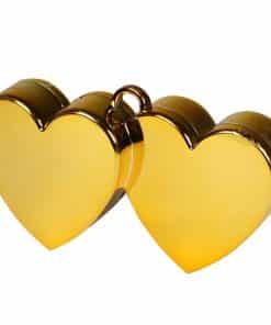 Gold Double Heart Balloon Weight